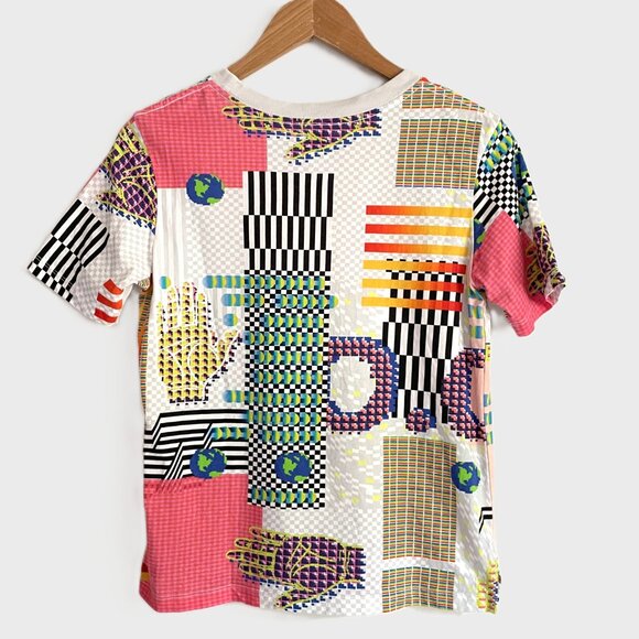*Opening Ceremony Tee Shirt Multi Color Geometric World Hand Graphic Adult S - Picture 2 of 10